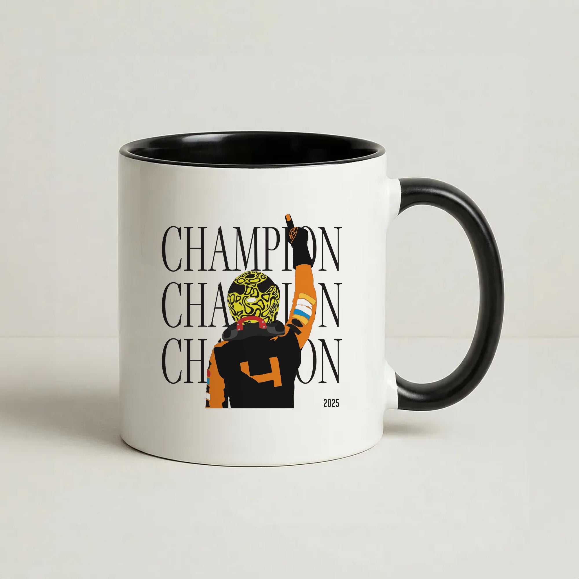 Lando Champion 2025 Coffee Black Mug