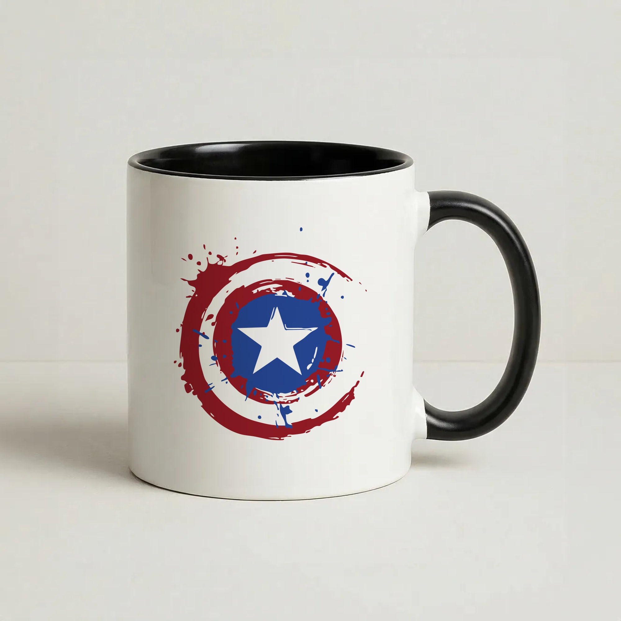 The Shield Coffee Black Mug