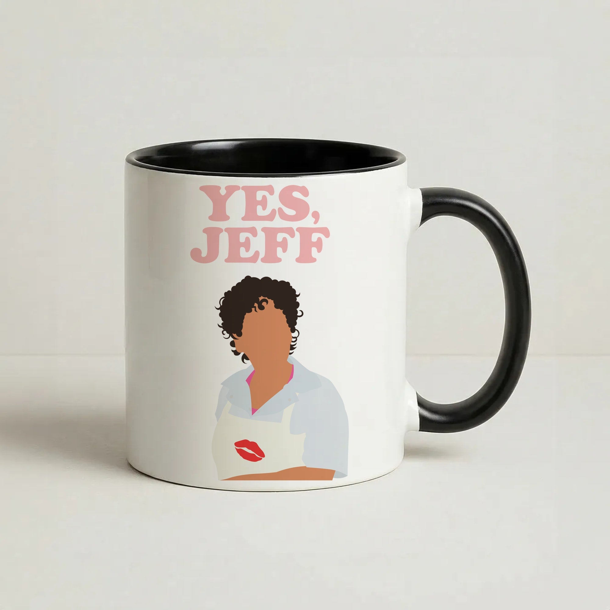 Yes Jeff Coffee Black Mug