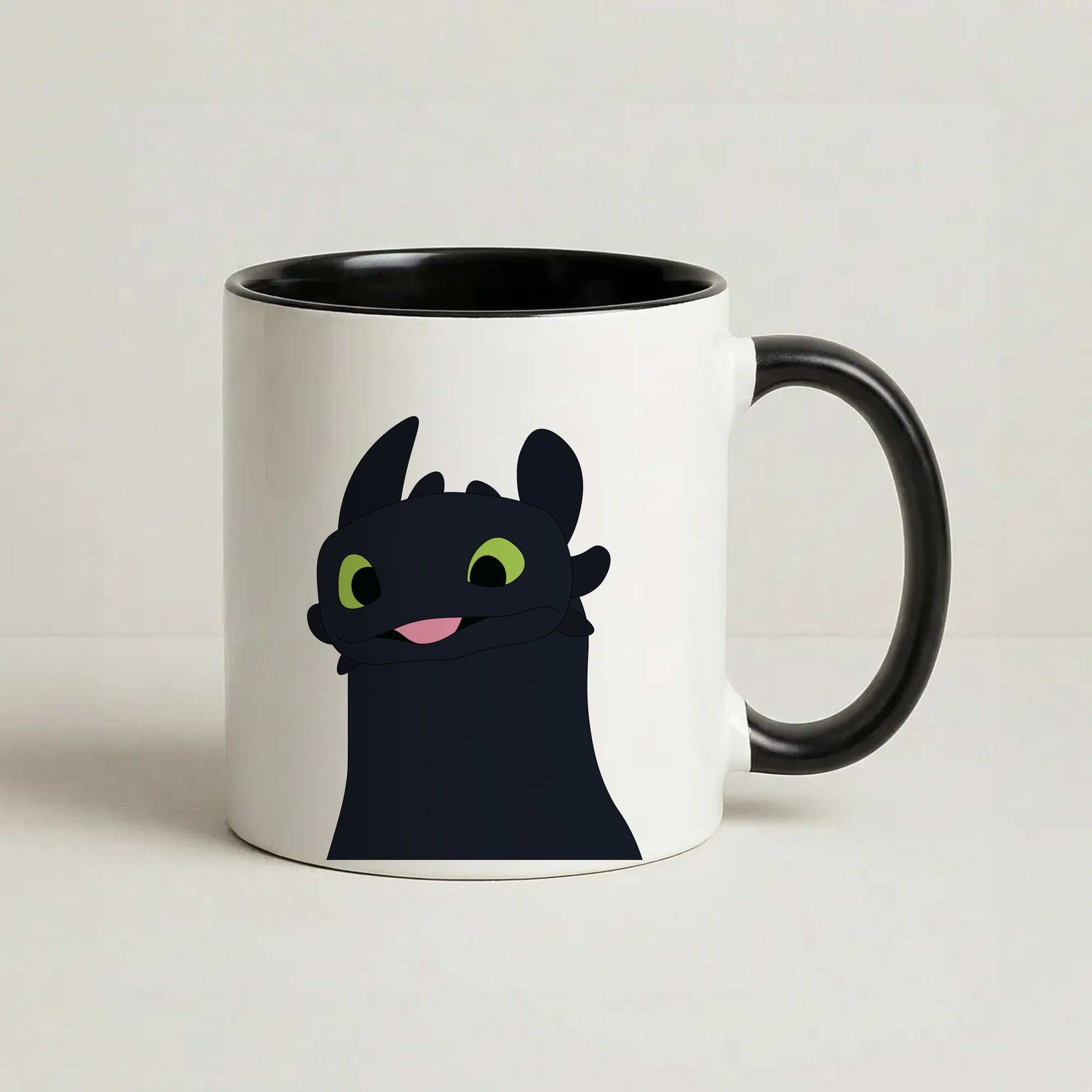 Black Fury Dragon Coffee Black Mug