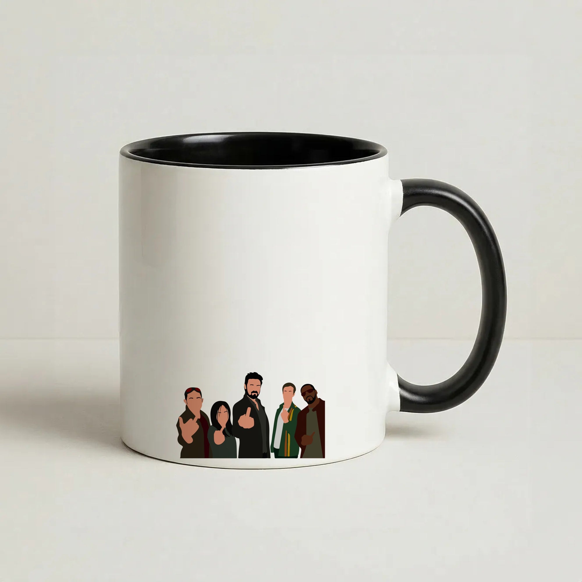 The Boys Coffee Black Mug