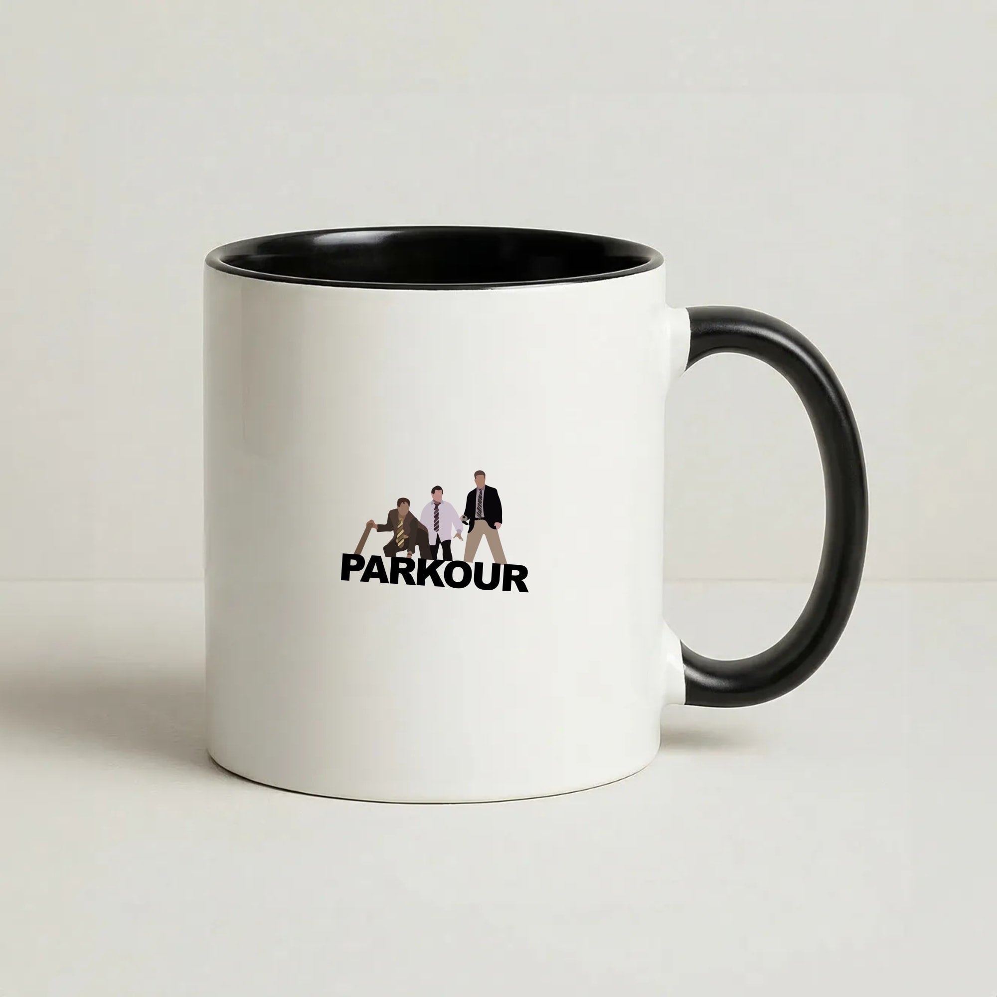 Parkour Coffee Black Mug