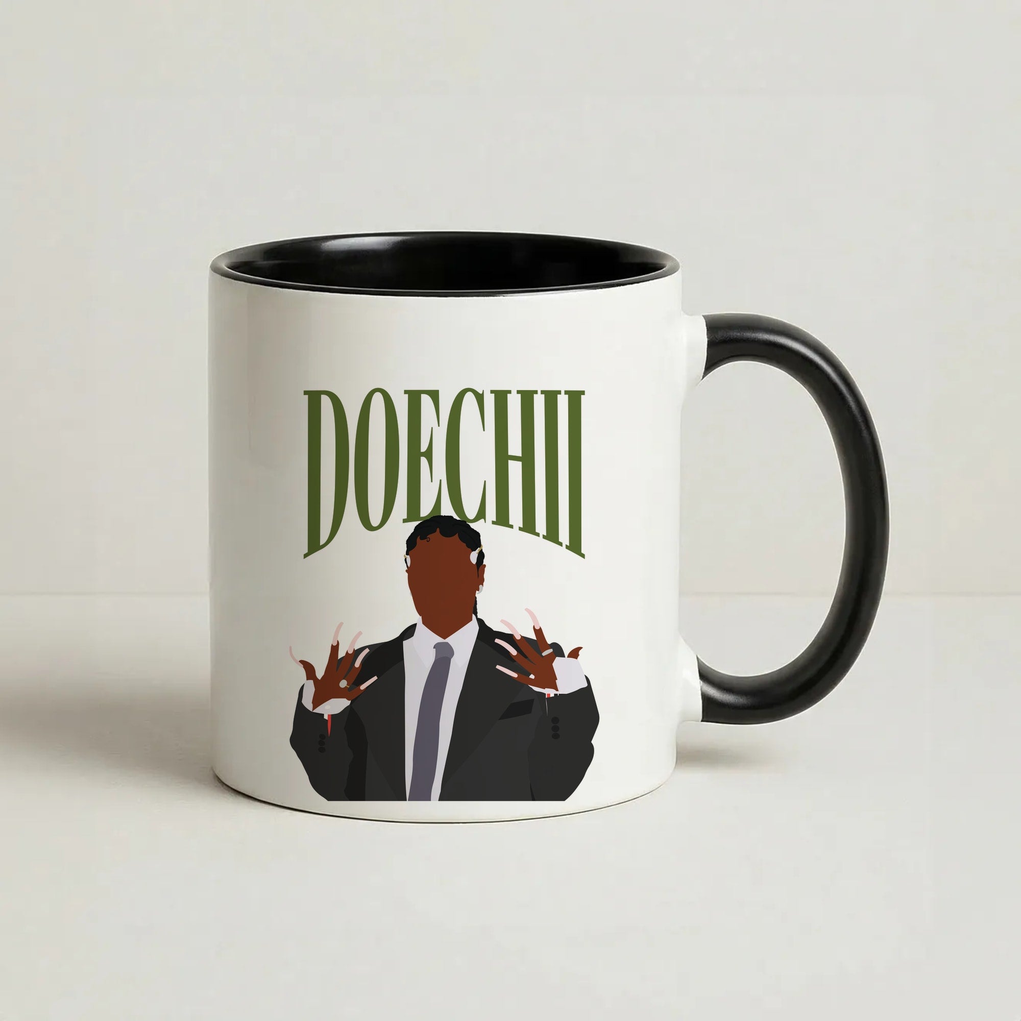 Rapper In Suit Coffee Black Mug