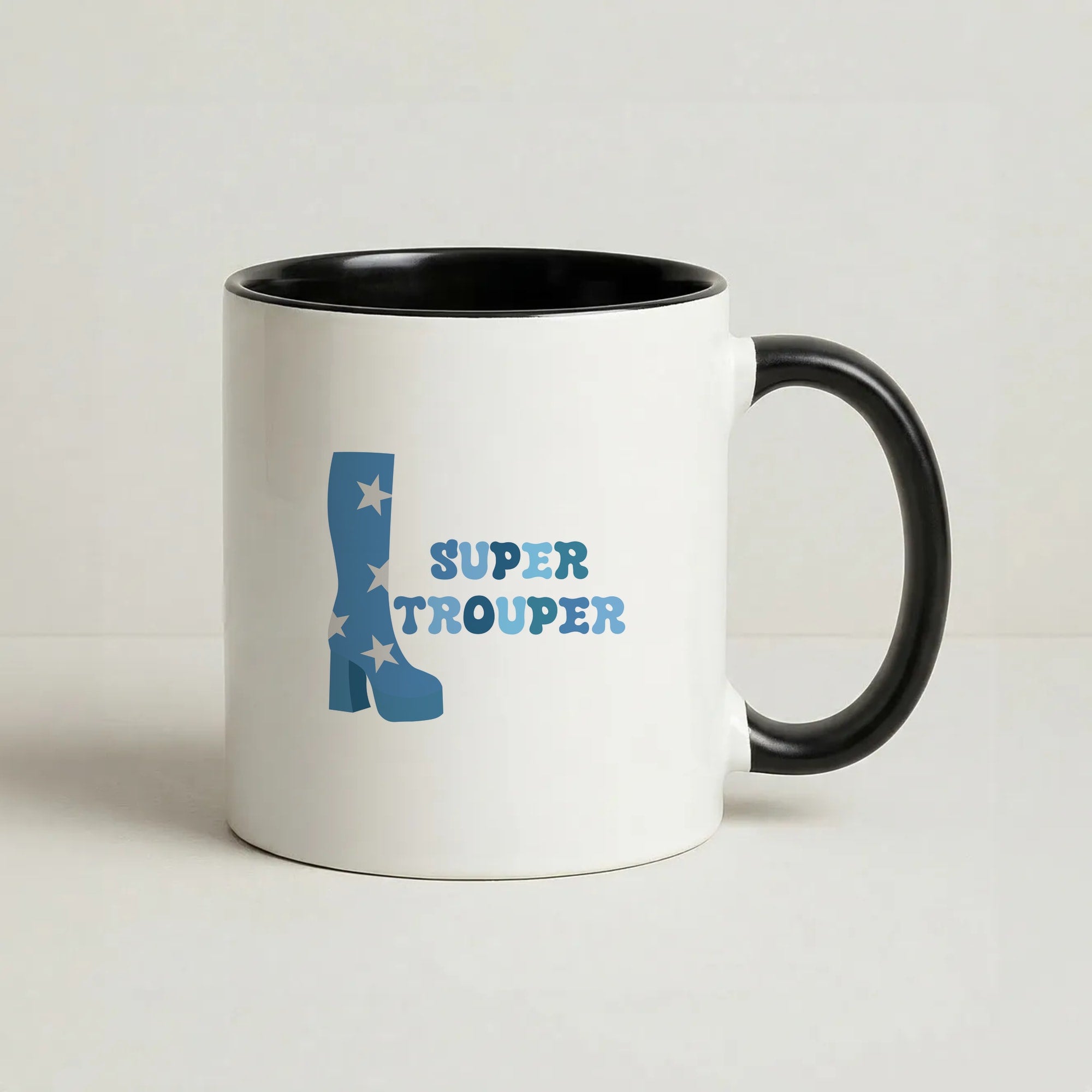 Super Trouper Coffee Black Mug