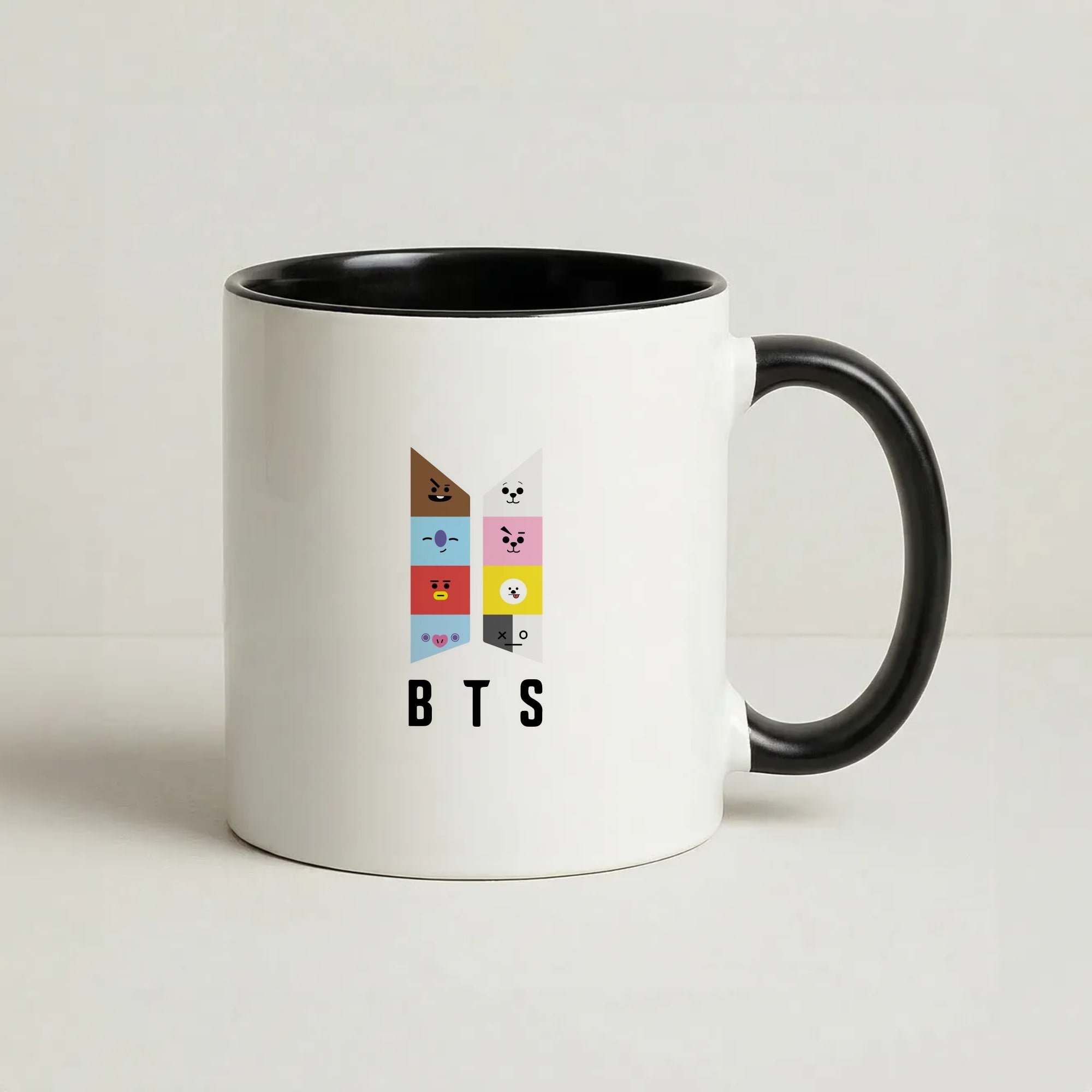 BT21 K-Pop Band Logo Coffee Black Mug