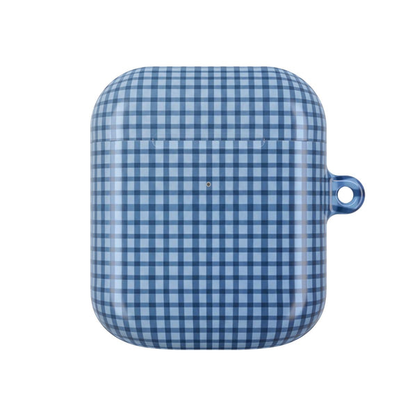 Back to Casics - Blue Gingham Weave AirPods Case - AirPods 1