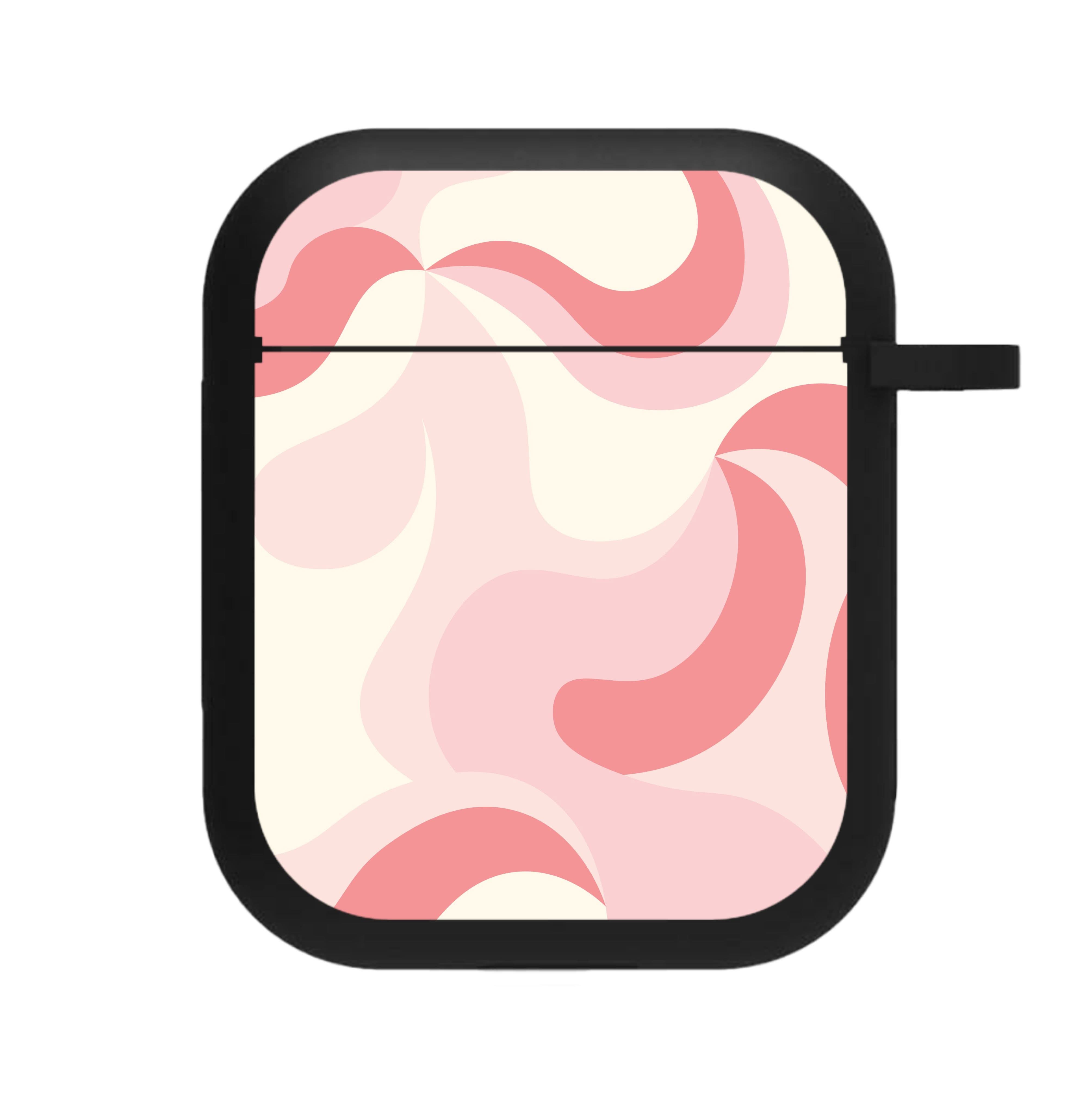 Pastel Pinks Abstract Pattern AirPods Case