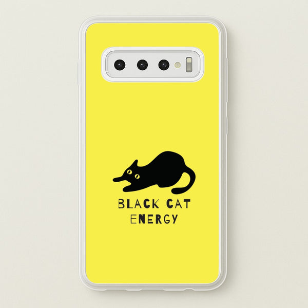 Black Cat Energy Galaxy S10 Case