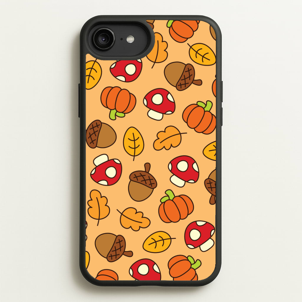Cartoon Autumn Icons Pattern iPhone 6 Plus / 7 Plus / 8 Plus Case