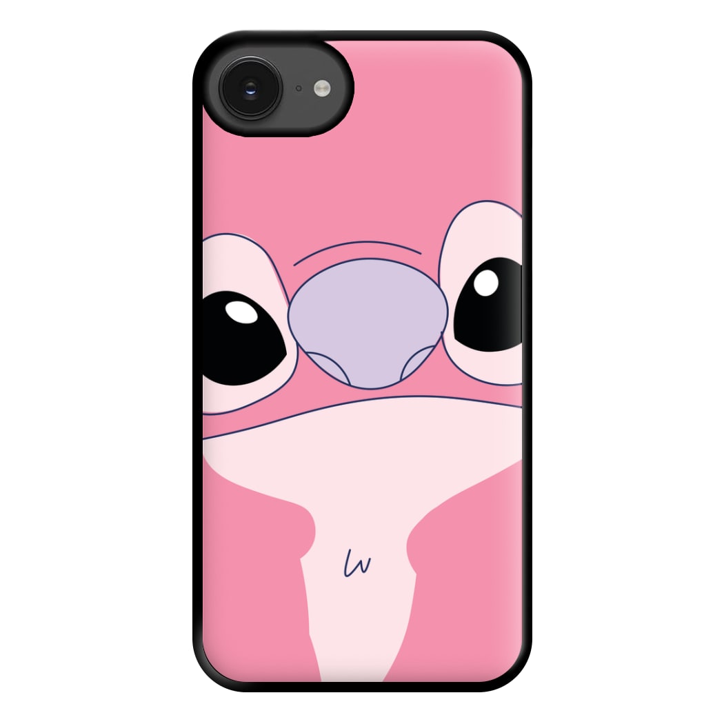 Cute Pink Alien Face iPhone 16e Case