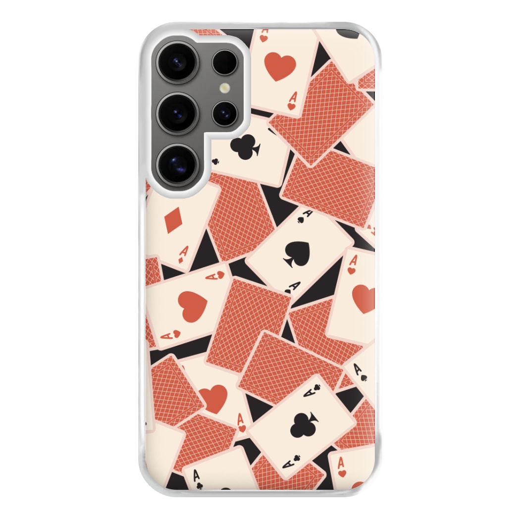 Playing Cards Collage Pattern Galaxy S25 Ultra Case
