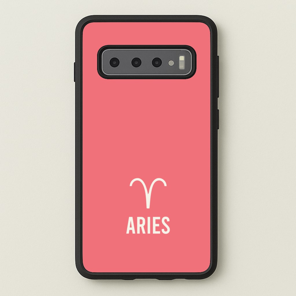 Aries Pastel Zodiac Galaxy S10 Plus Case