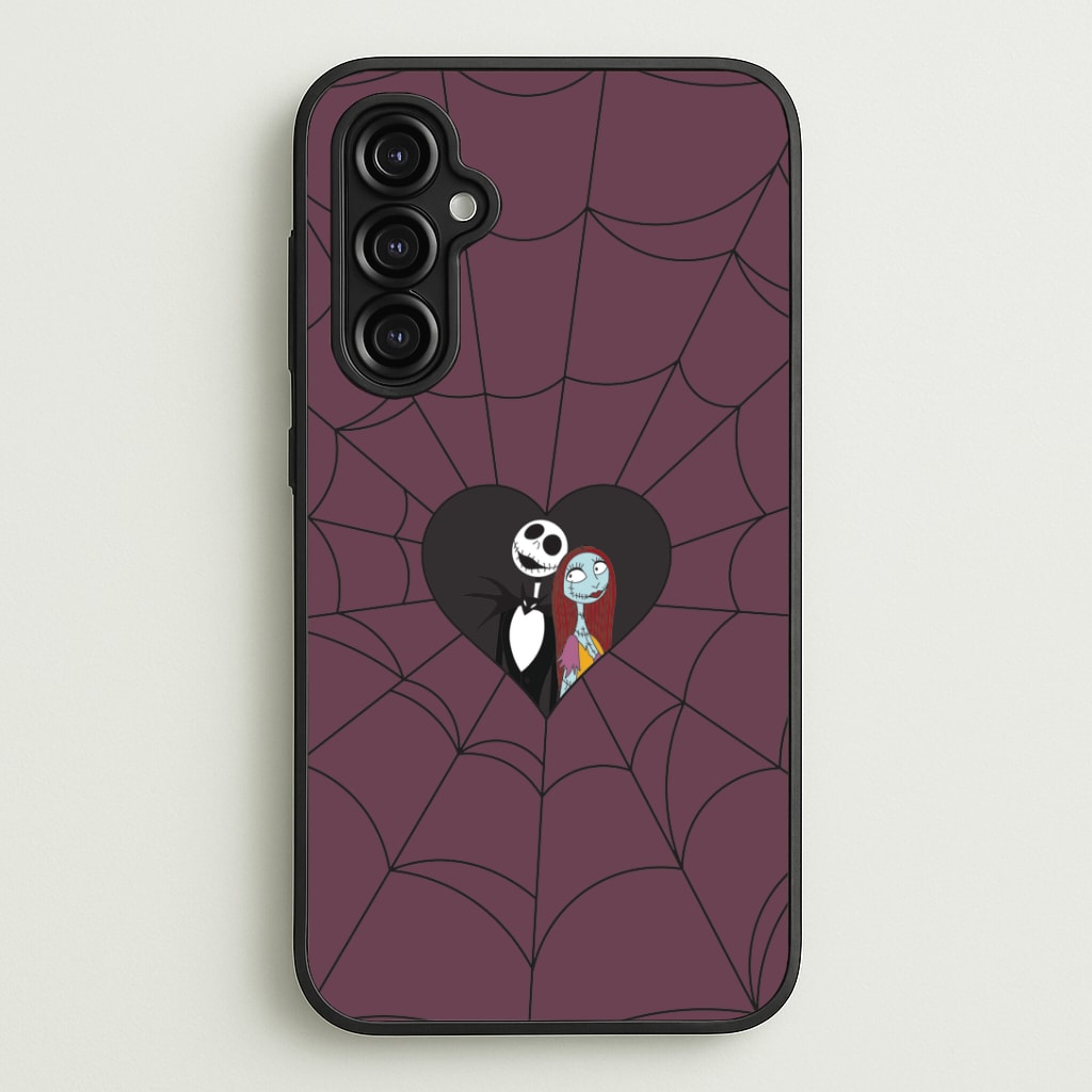J And S Cobweb Heart Galaxy A14 Case