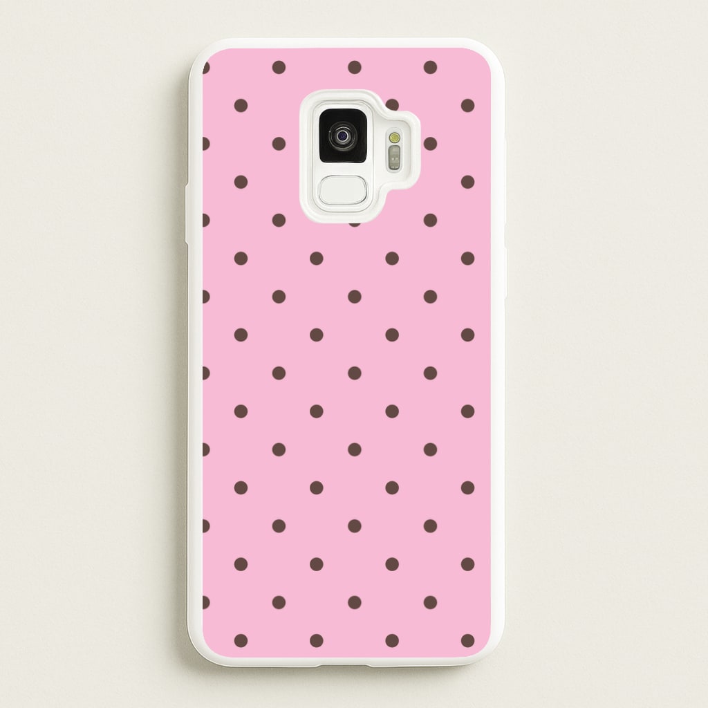 Strawberry Polka Dots Galaxy S9 Case