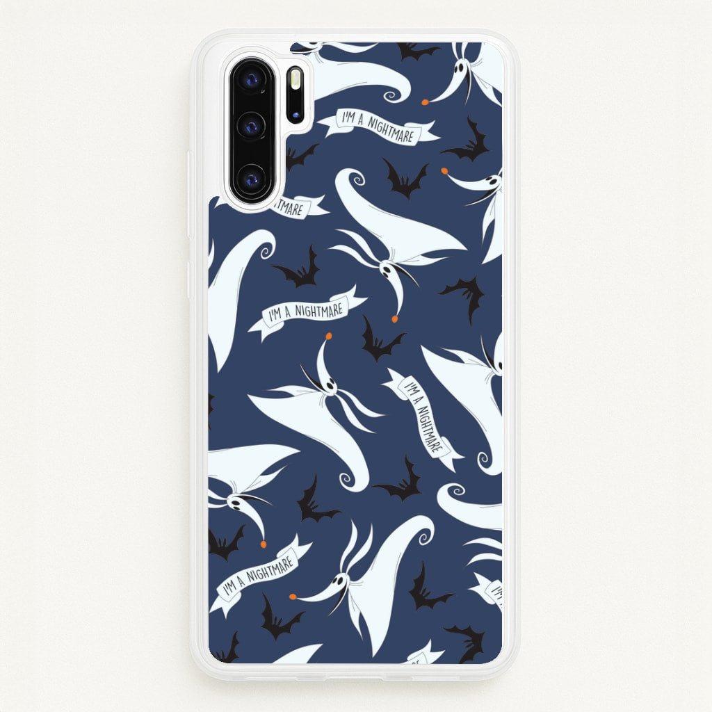 Skeleton Dog And Bats Pattern Huawei P30 Pro Case