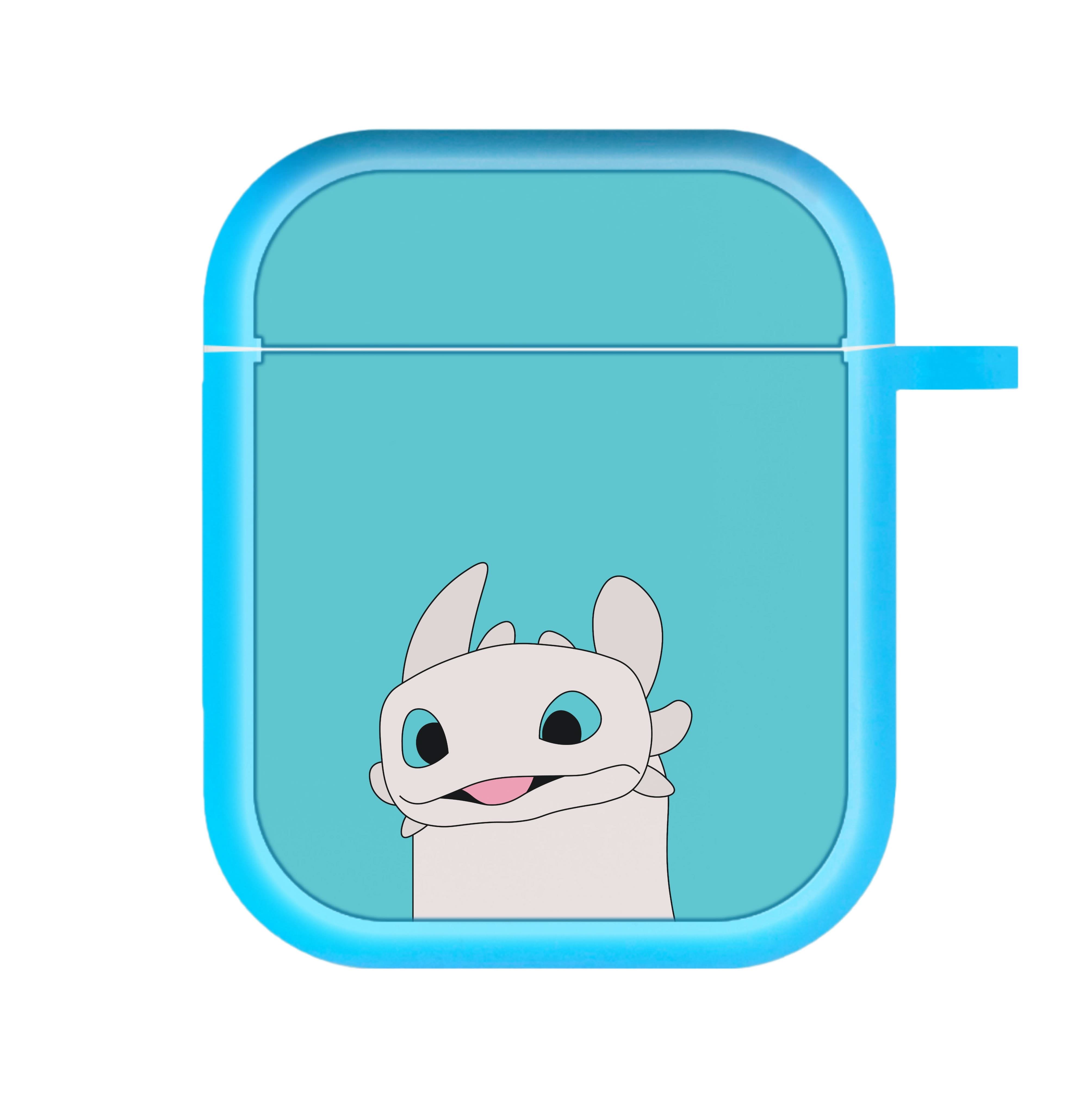 White Fury Dragon AirPods Case