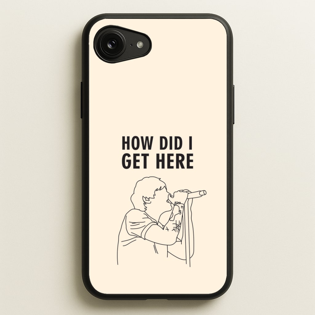 How Did I Get Here Outline iPhone 16e Case