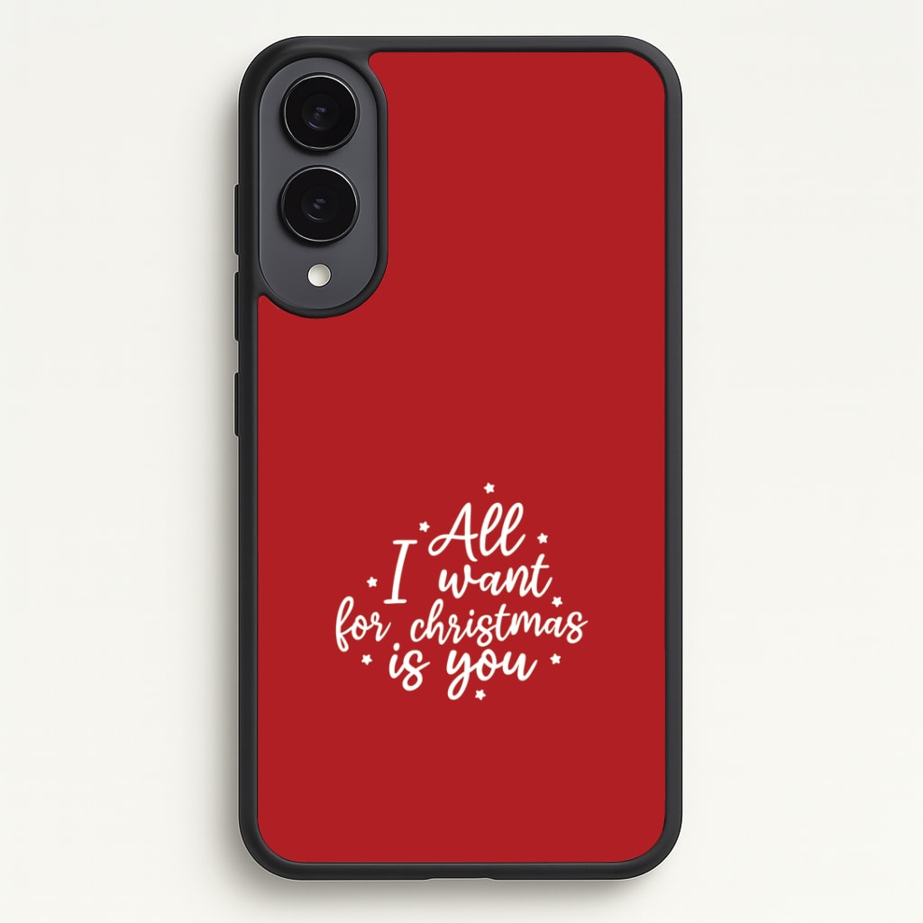 All I Want For Christmas Is You Stars Galaxy S25 Edge Case