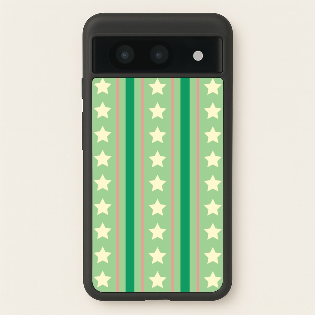 Stars And Stripes Christmas Pattern Google Pixel 8a Case