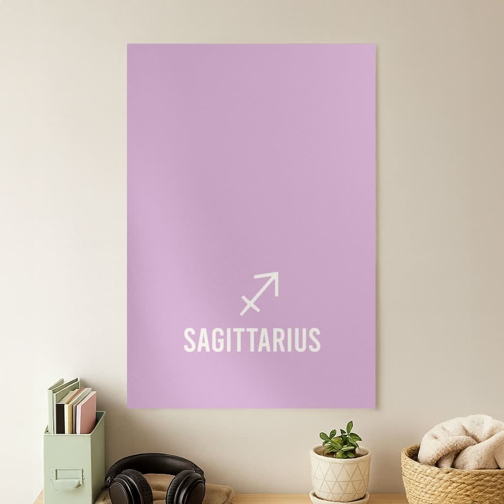 Sagittarius Pastel Zodiac Poster