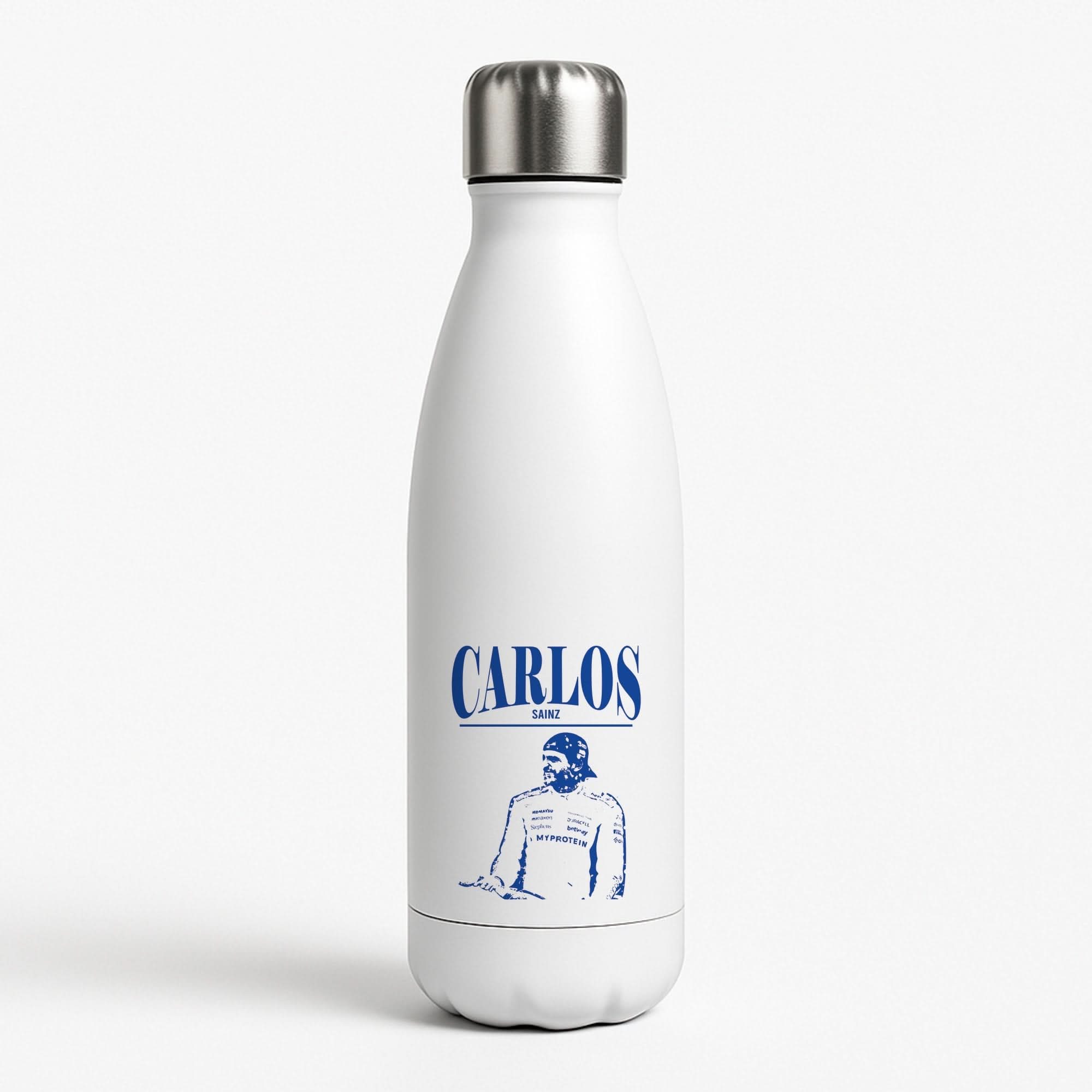 Carlos White And Blue White Water Bottle