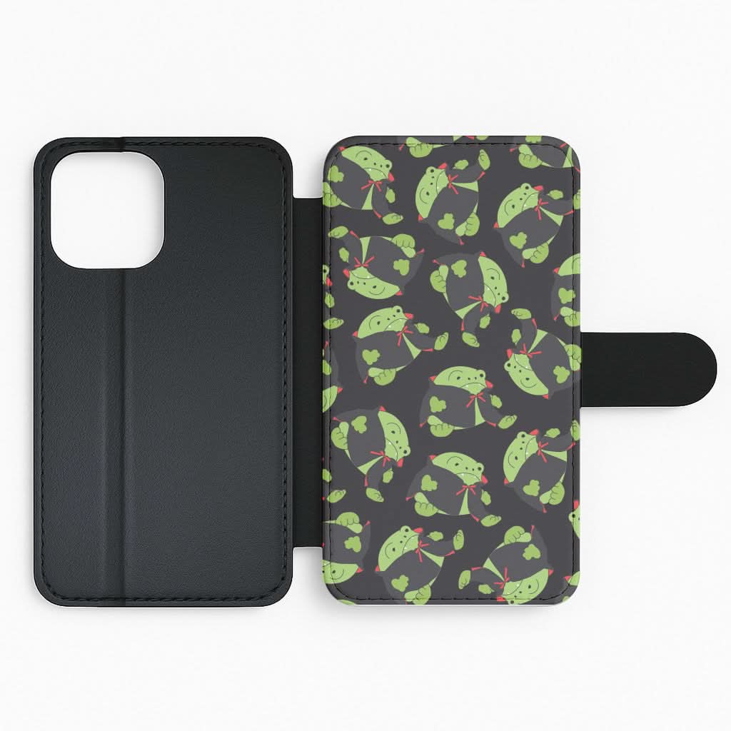 Vampire Frog Pattern - Halloween Flip Phone Case