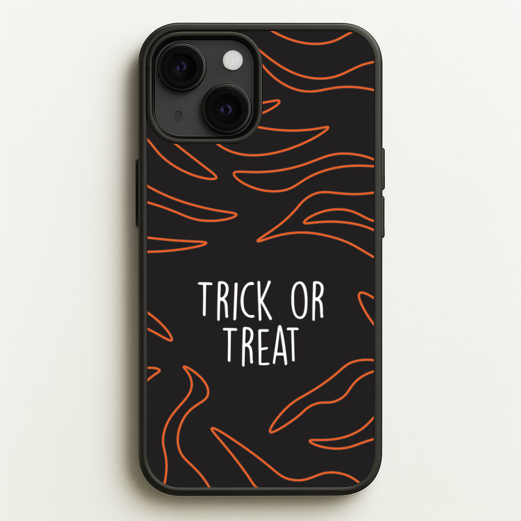 Zebra Print Trick Or Treat iPhone 13 Mini Case
