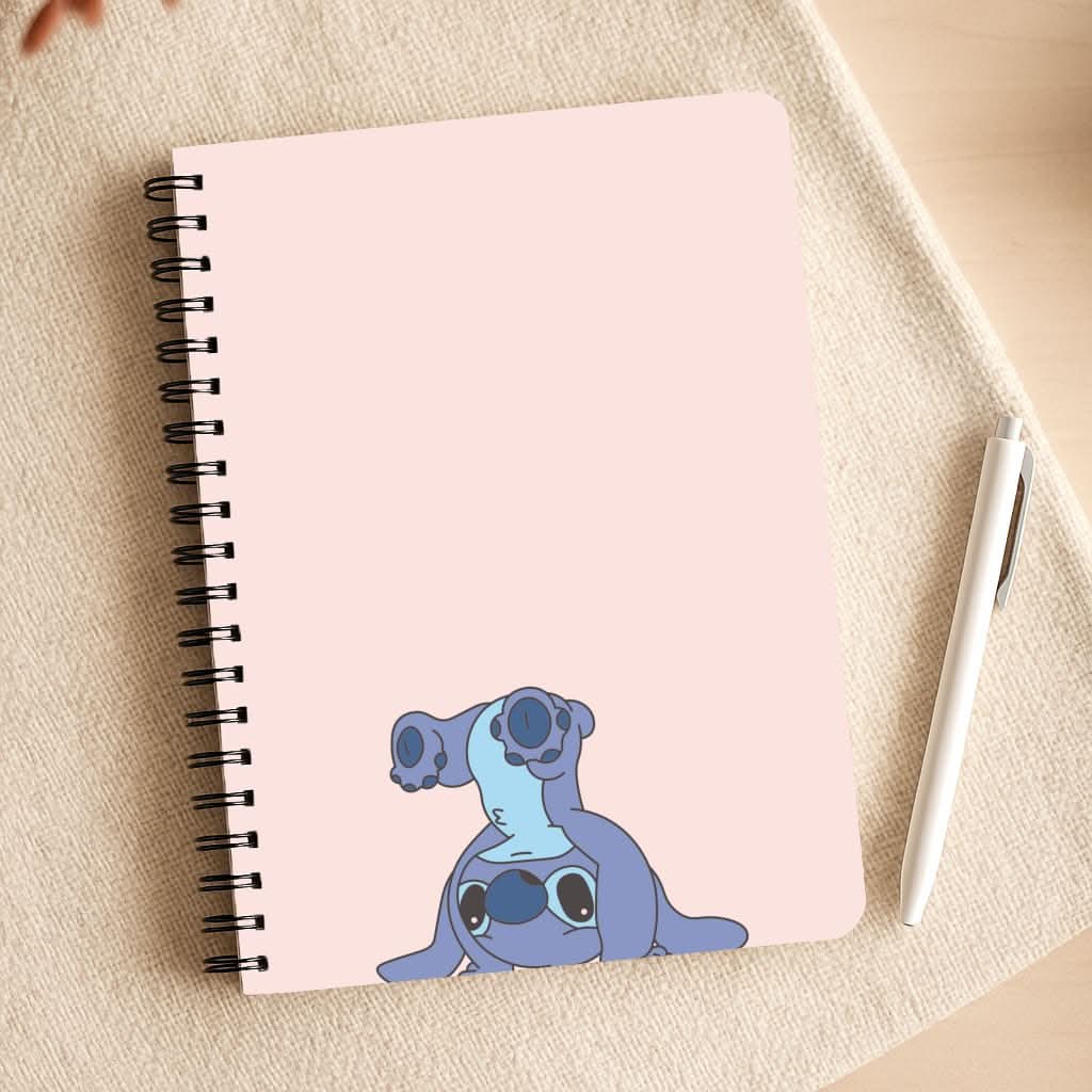 Cute Blue Alien Handstand Notepad
