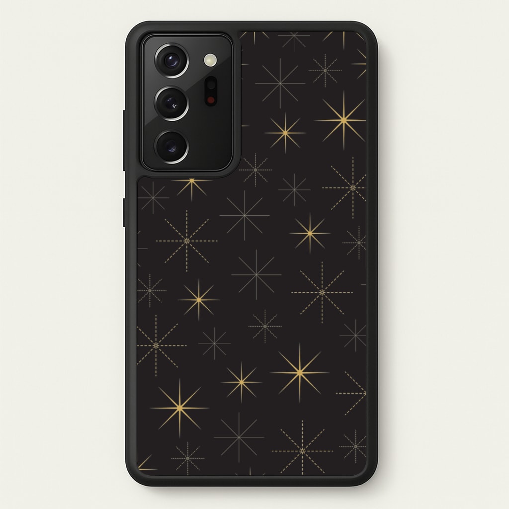 Christmas Gold Stars Pattern Galaxy Note 20 Ultra Case
