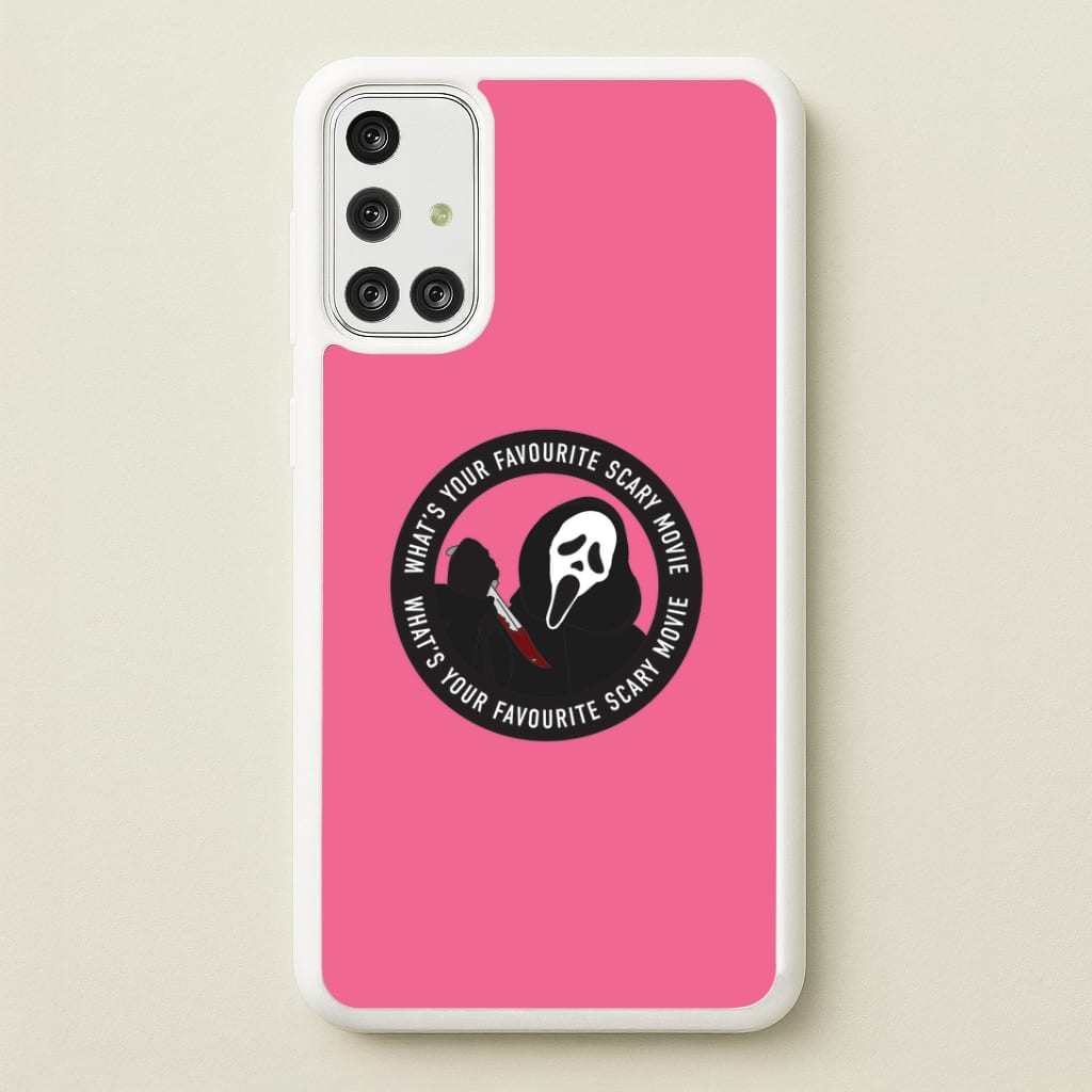 What's Your Favourite Scary Movie Badge Galaxy A71 Case