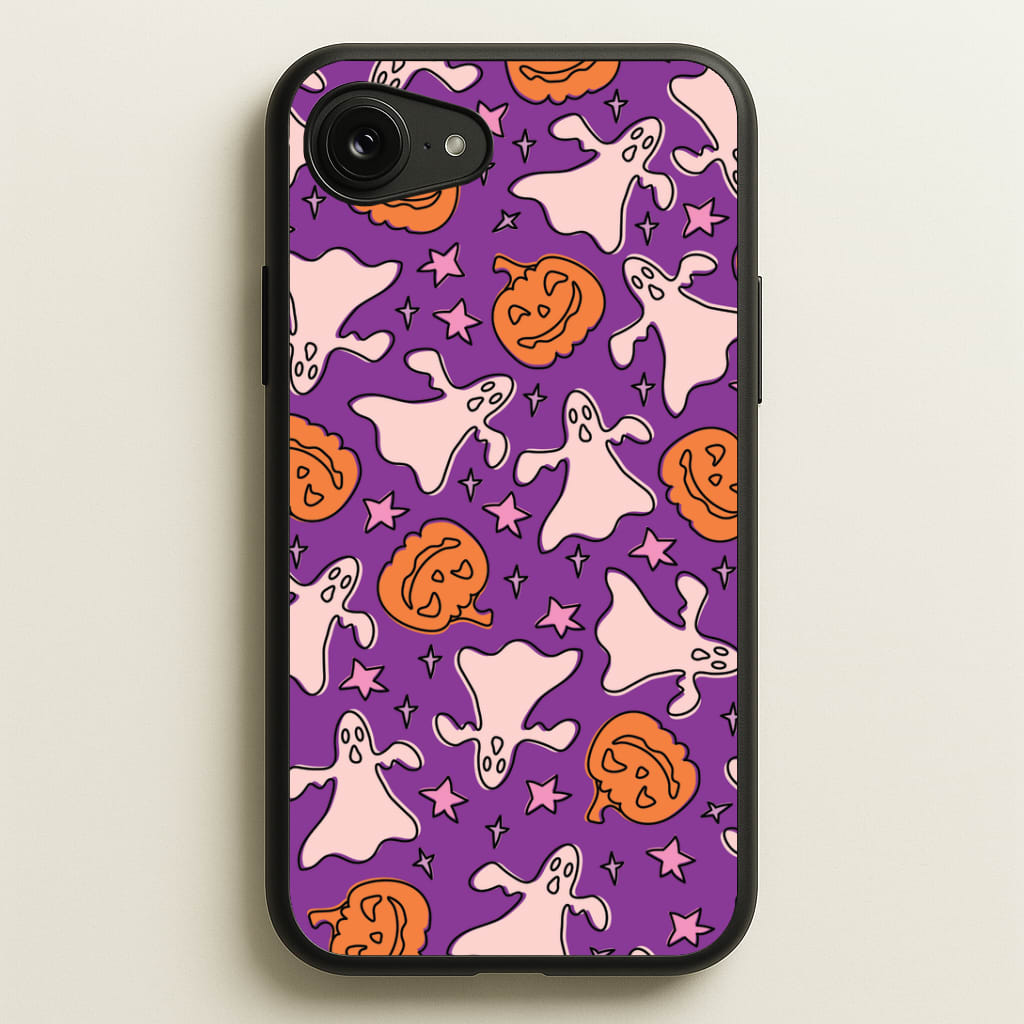 Abstract Halloween Pattern iPhone 16e Case