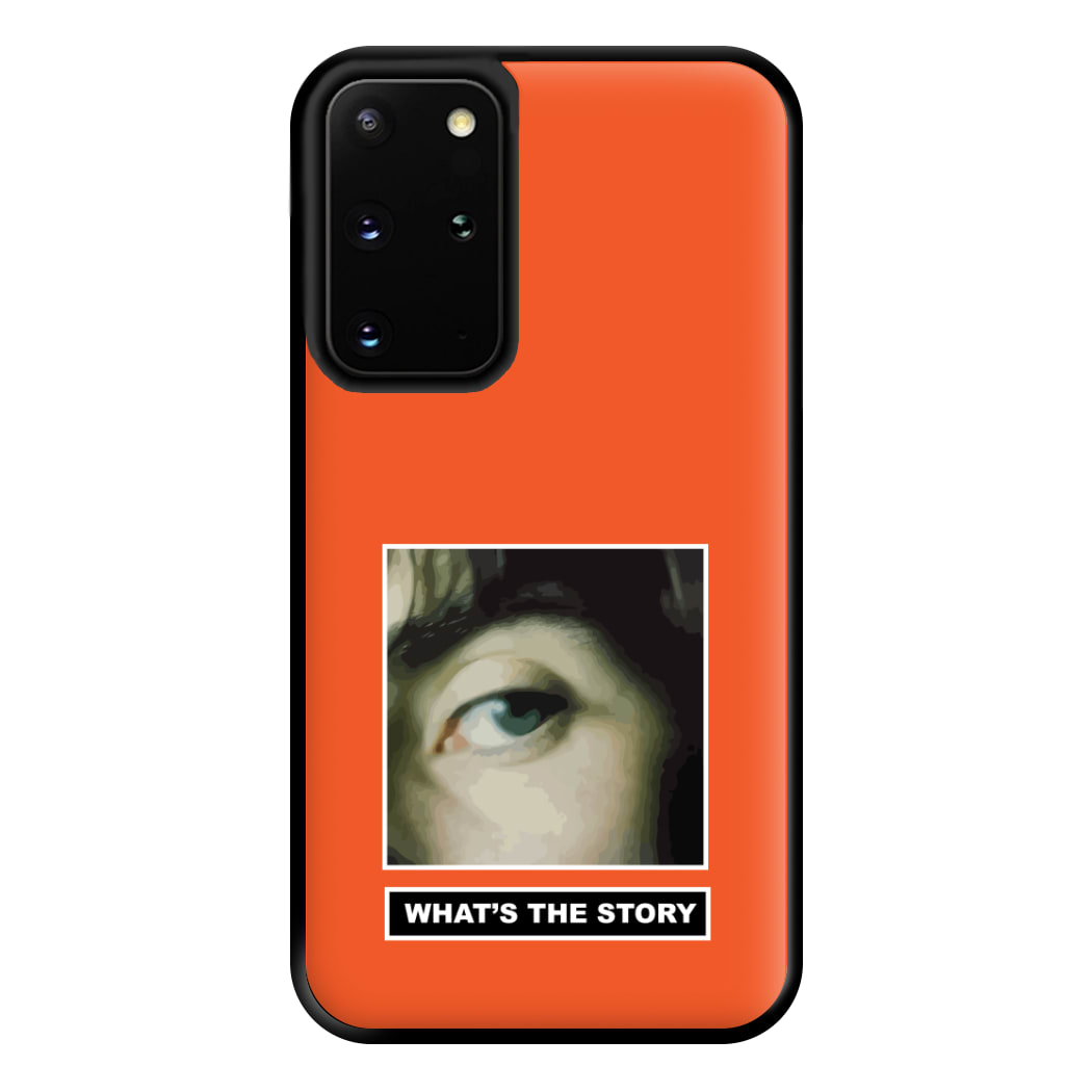 What's The Story Orange Galaxy S20 Plus Case