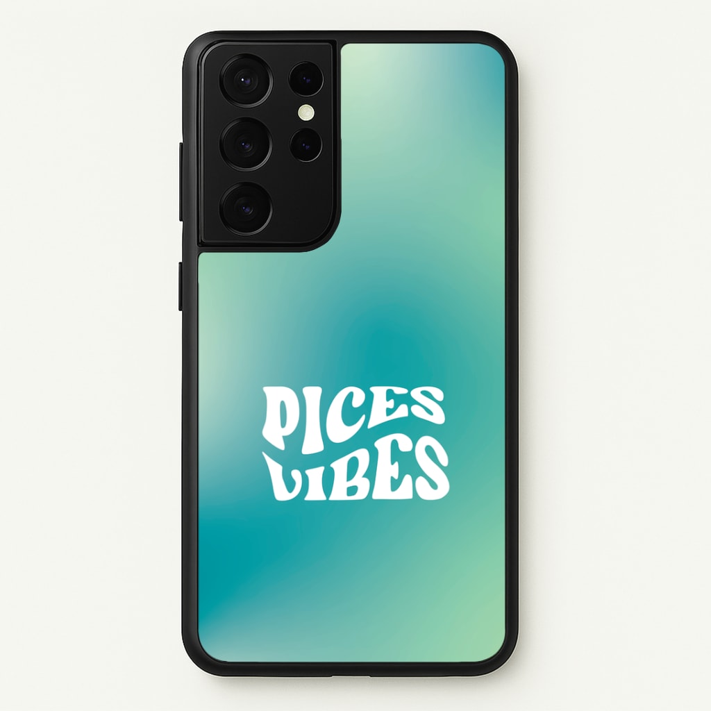 Pices Vibes Gradient Zodiac Galaxy S21 Ultra Case