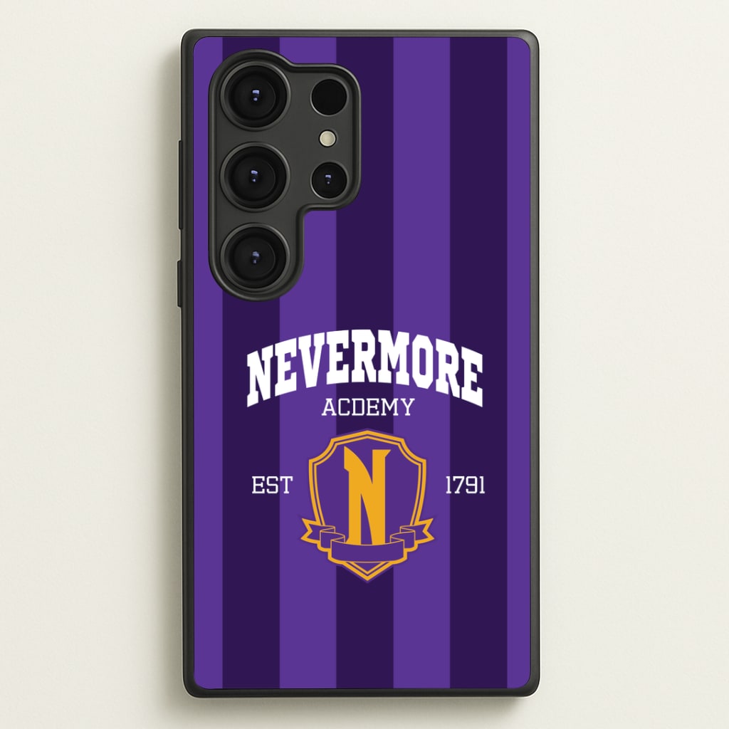Addams Academy Purple Galaxy S25 Ultra Case