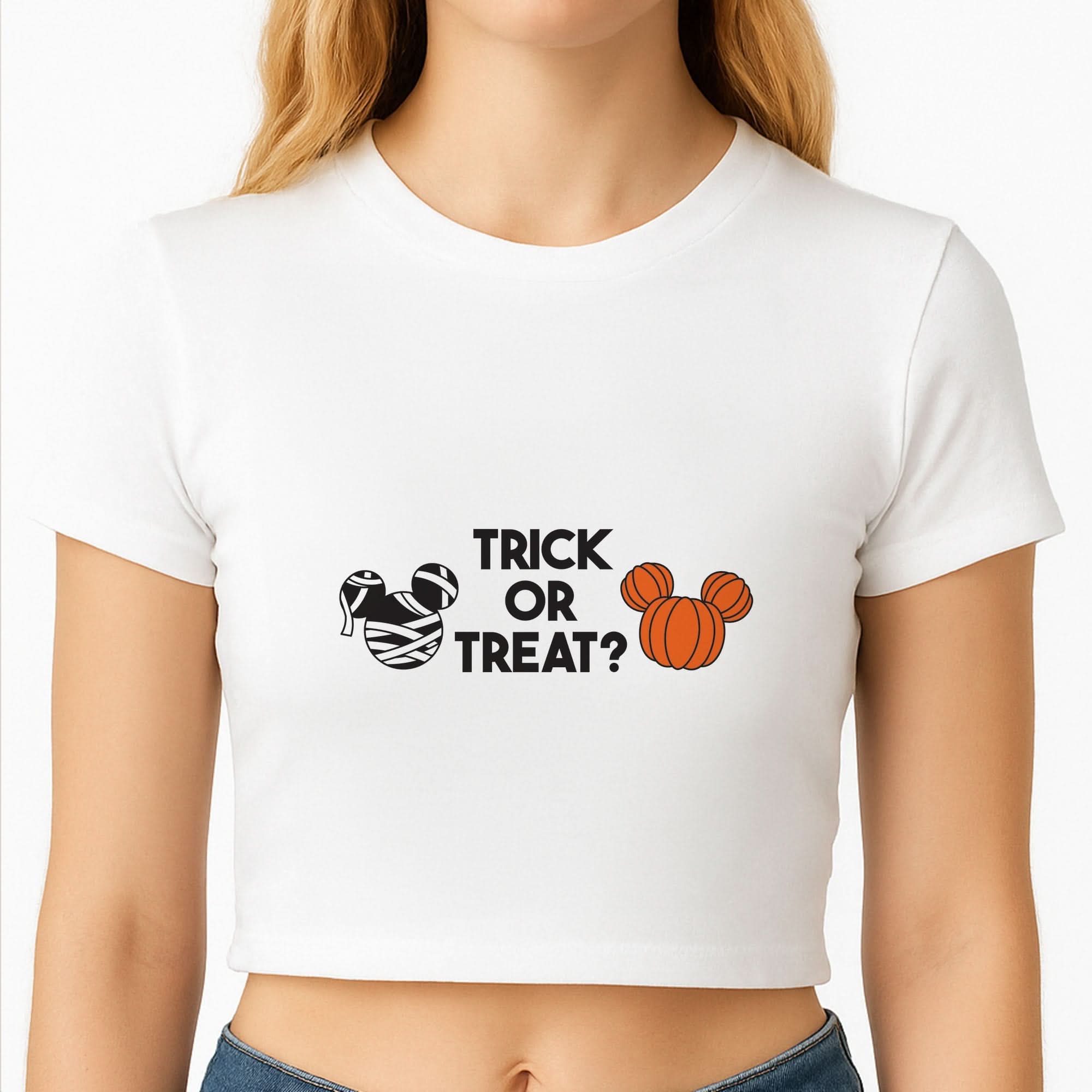 Trick Or Treat Mouse Crop Top