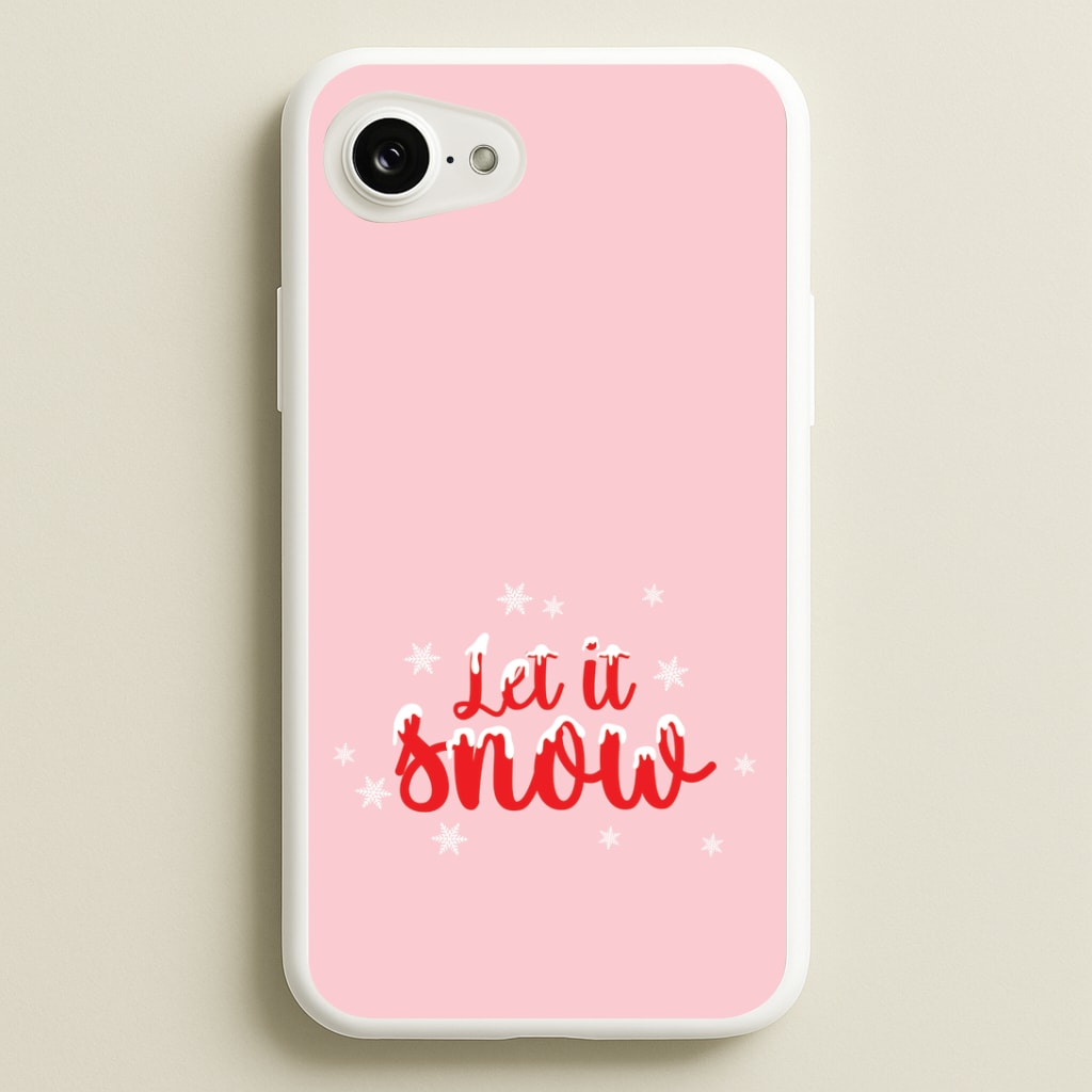 Let It Snow Snowflakes iPhone 16e Case