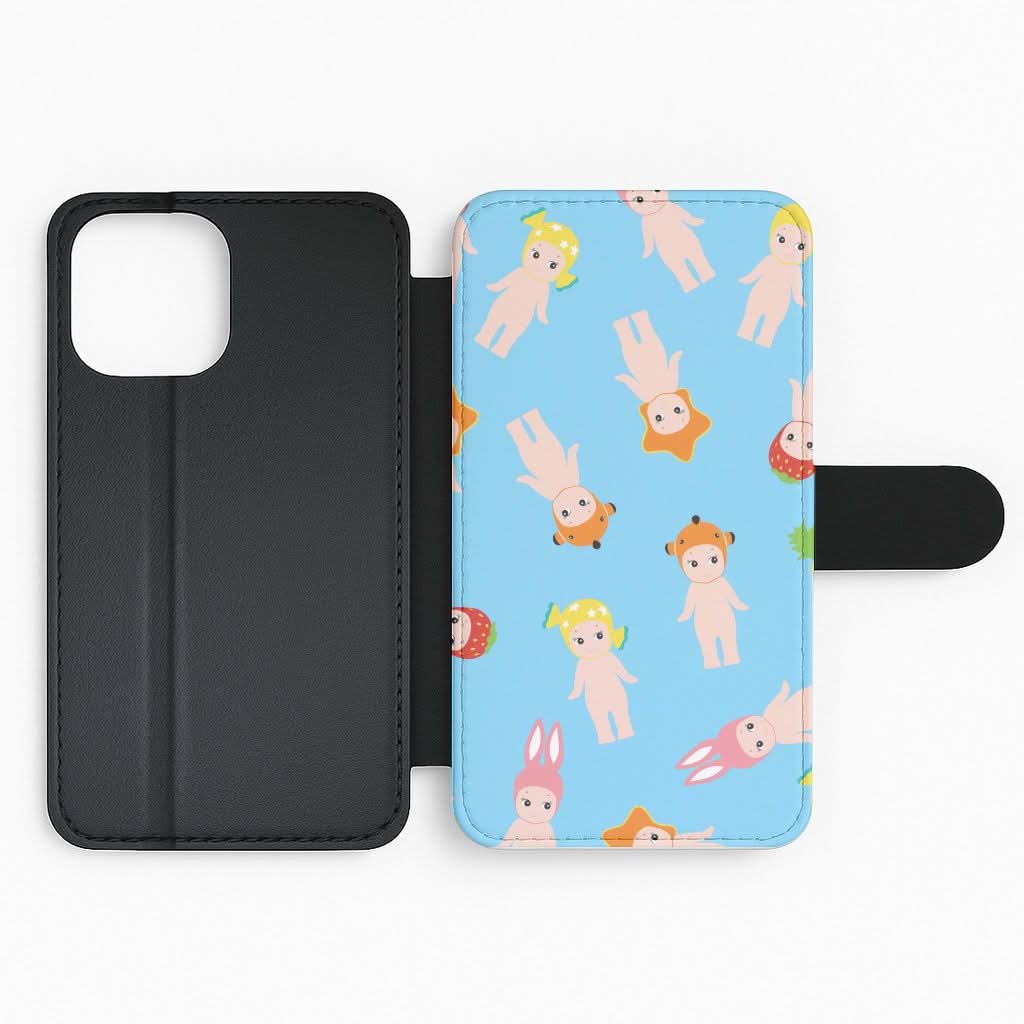 Angels Pattern Flip Phone Case