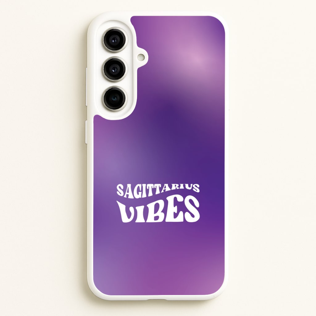 Sagittarius Vibes Gradient Zodiac Galaxy A56 Case