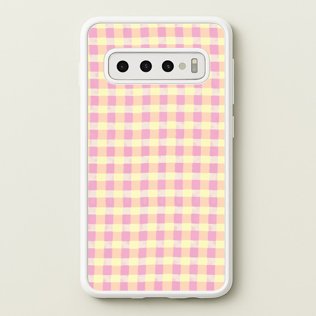 Fruit Punch Gingham Galaxy S10 Case