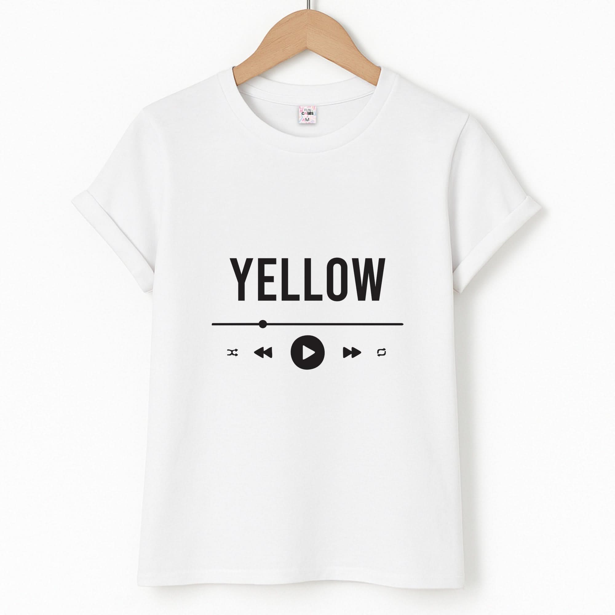Yellow Music Player Unisex T-Shirt