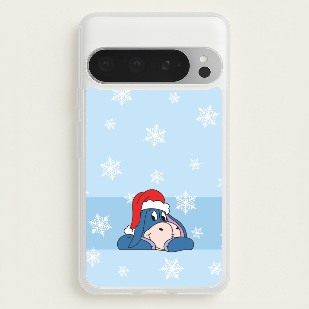 Cartoon Donkey Snowflakes Google Pixel 9 Pro XL Case