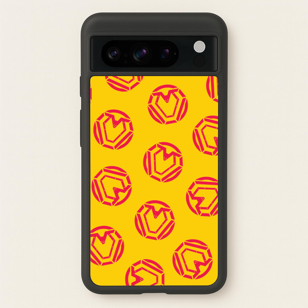 Metal Heart Pattern Google Pixel 8 Pro Case