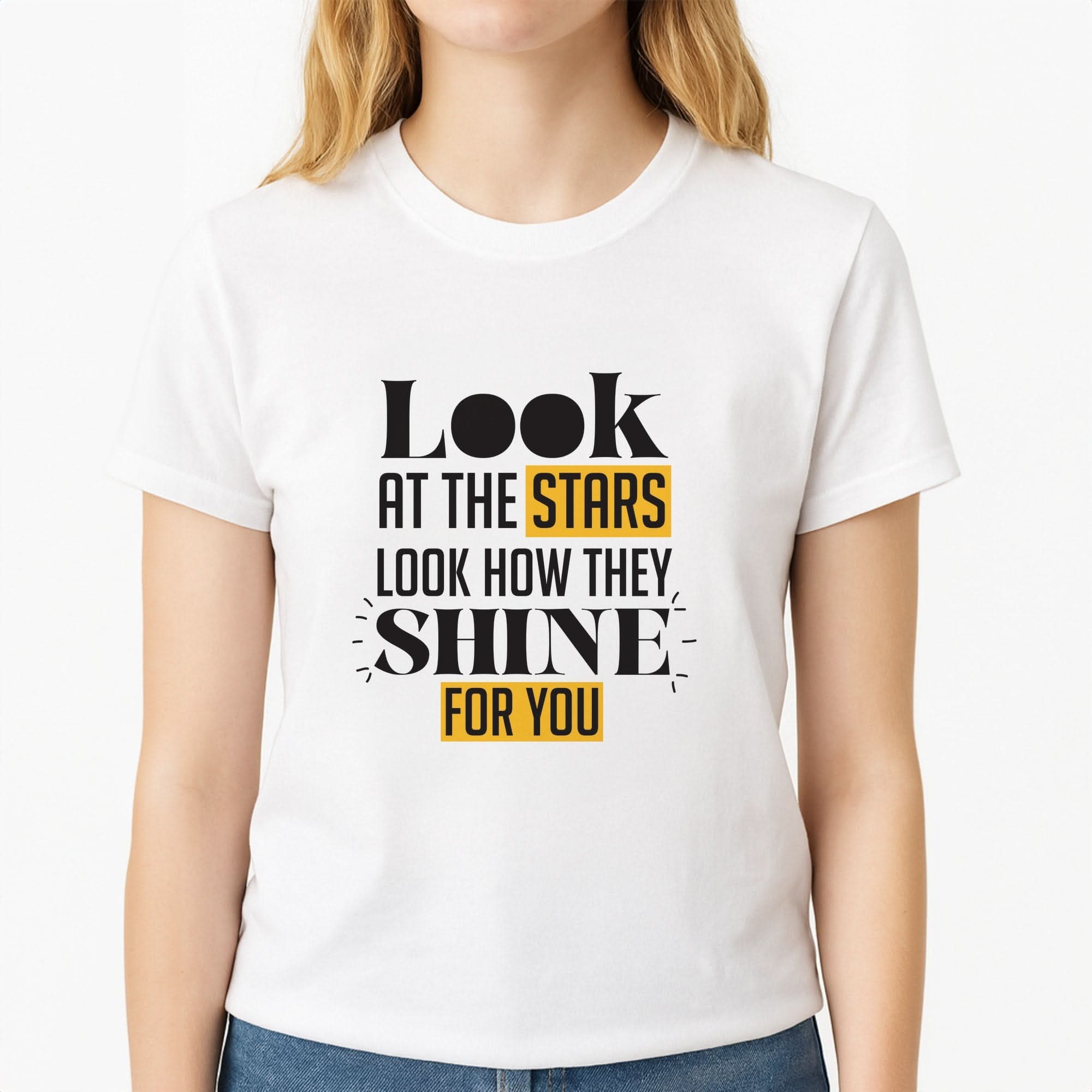 Look At The Stars Womens T-Shirt