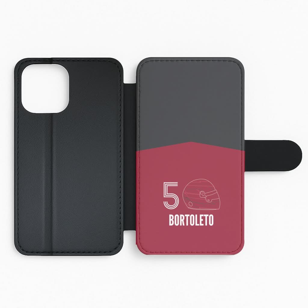 Bortoleto Helmet 2026 Flip Phone Case