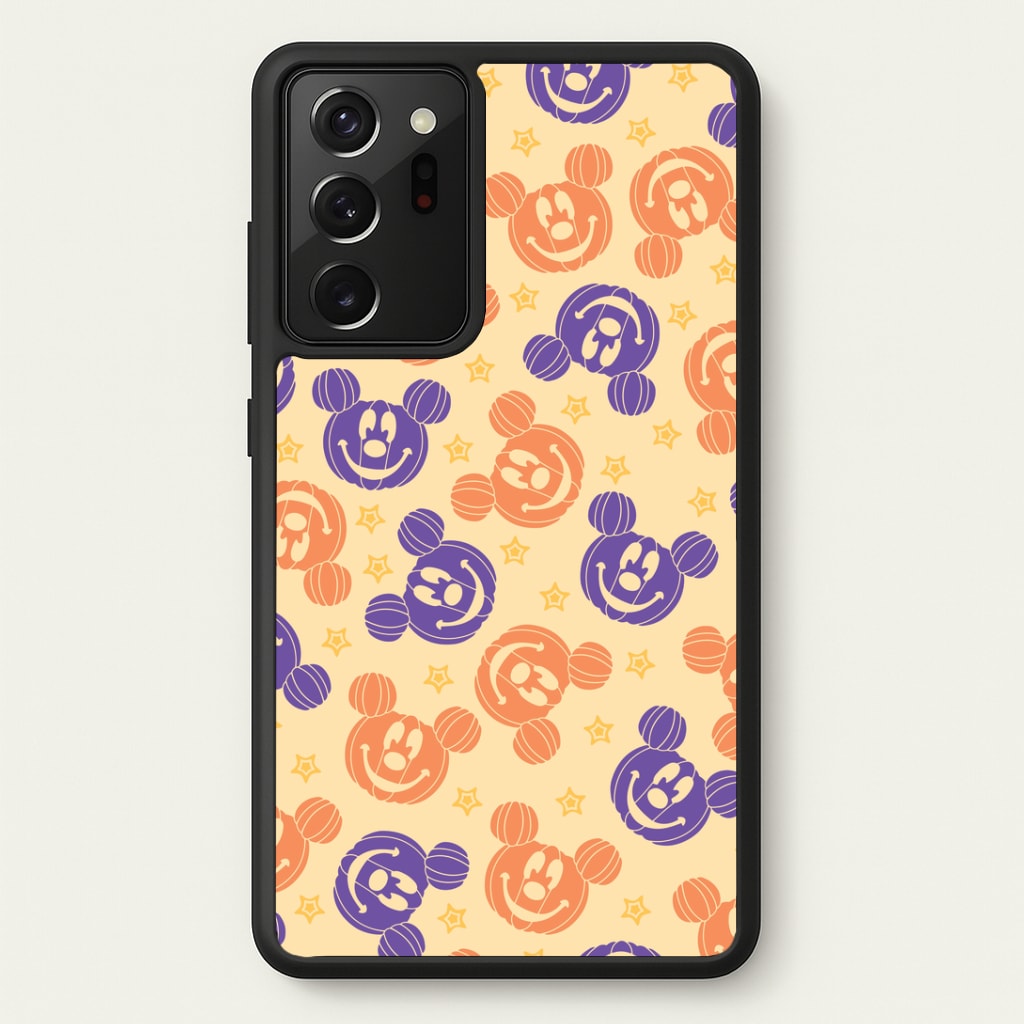 Pumkin Mouse And Stars Pattern Galaxy Note 20 Ultra Case