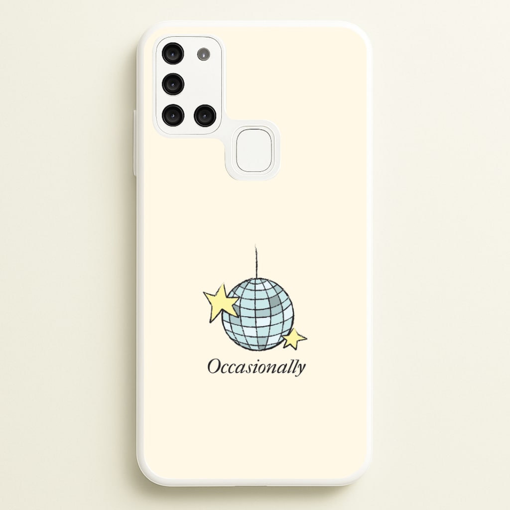 Ocasionally Discoball Galaxy A21s Case