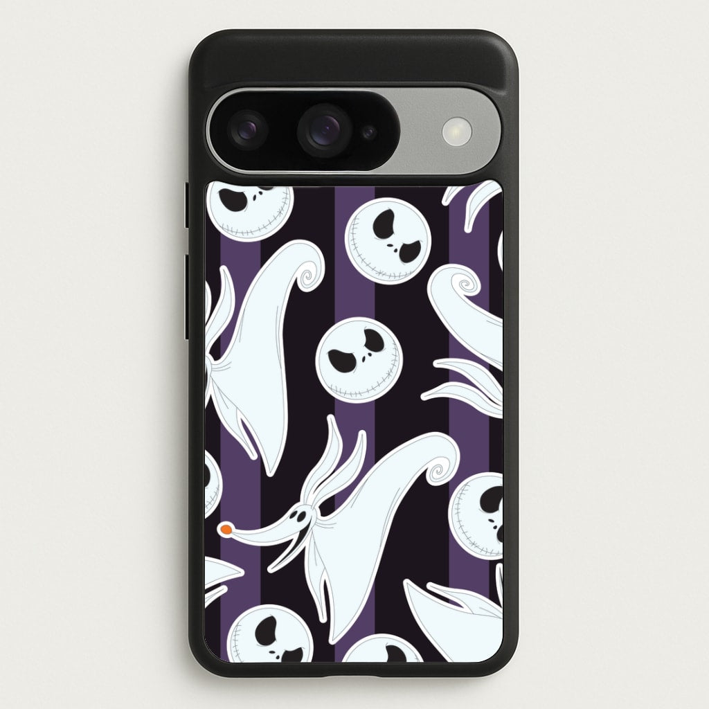 Skeleton Dog And Face Pattern Google Pixel 10 / 10 Pro Case