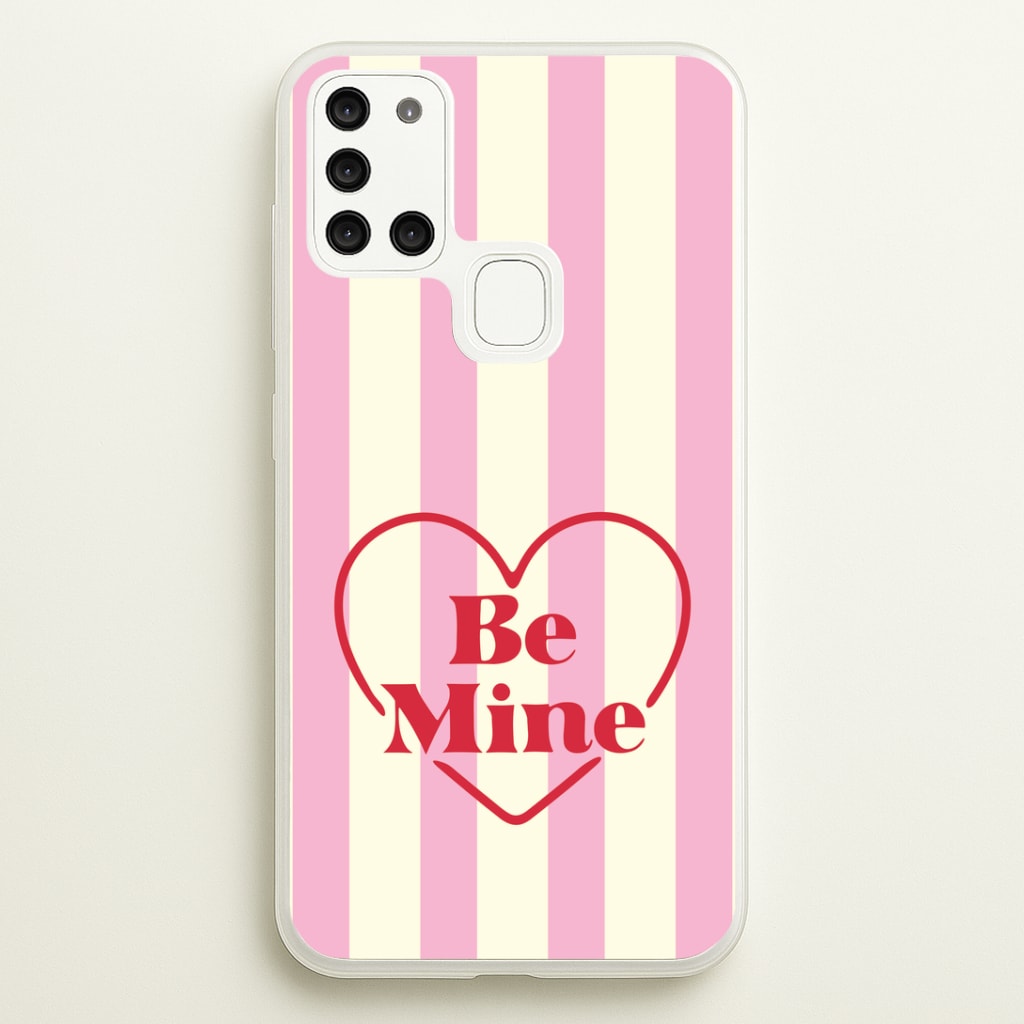 Be Mine Stripey Galaxy A21s Case