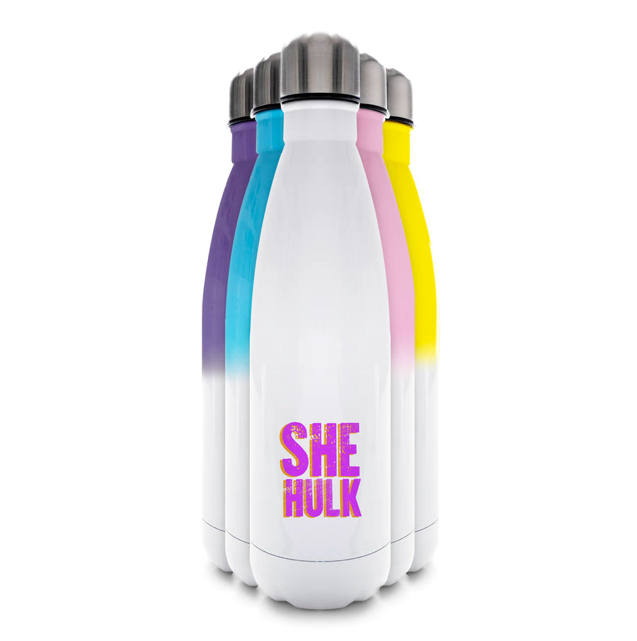 Pink - She Hulk Water Bottle
