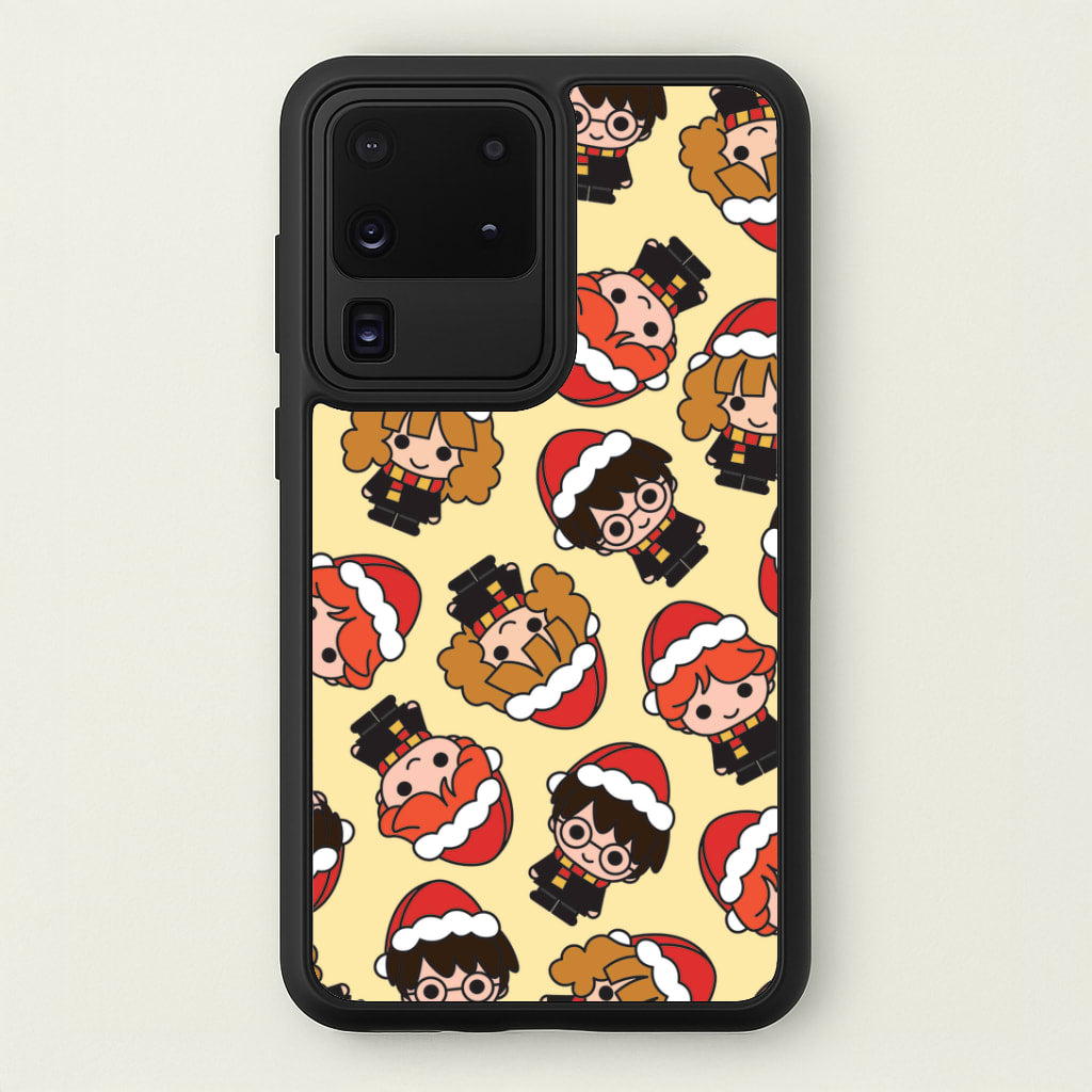 Wizards With Christmas Hats Pattern Galaxy S20 Ultra Case